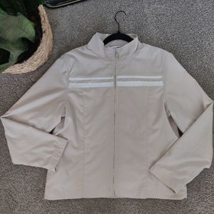 Y2K Women's Cream and White Jacket